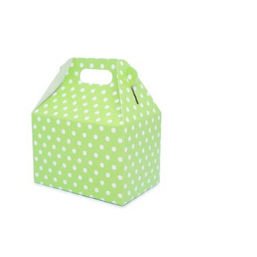 Deluxe Food Boxes- Made with Recycled Material -Green or PolkaDot Color